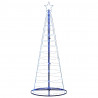 Stożkowa choinka z lampek, 200 niebieskich LED, 182 cm
