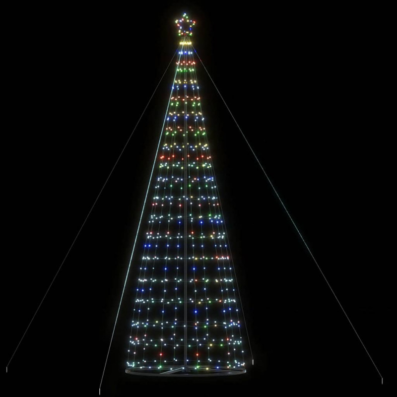 Stożkowa choinka z lampek, 1534 kolorowych LED, 503 cm