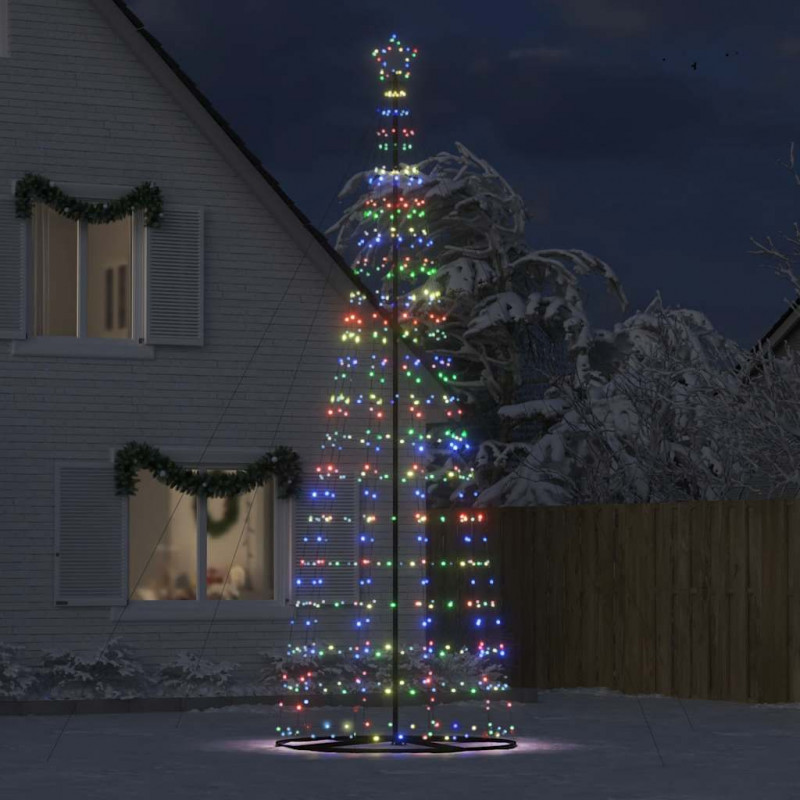 Stożkowa choinka z lampek, 1534 kolorowych LED, 503 cm
