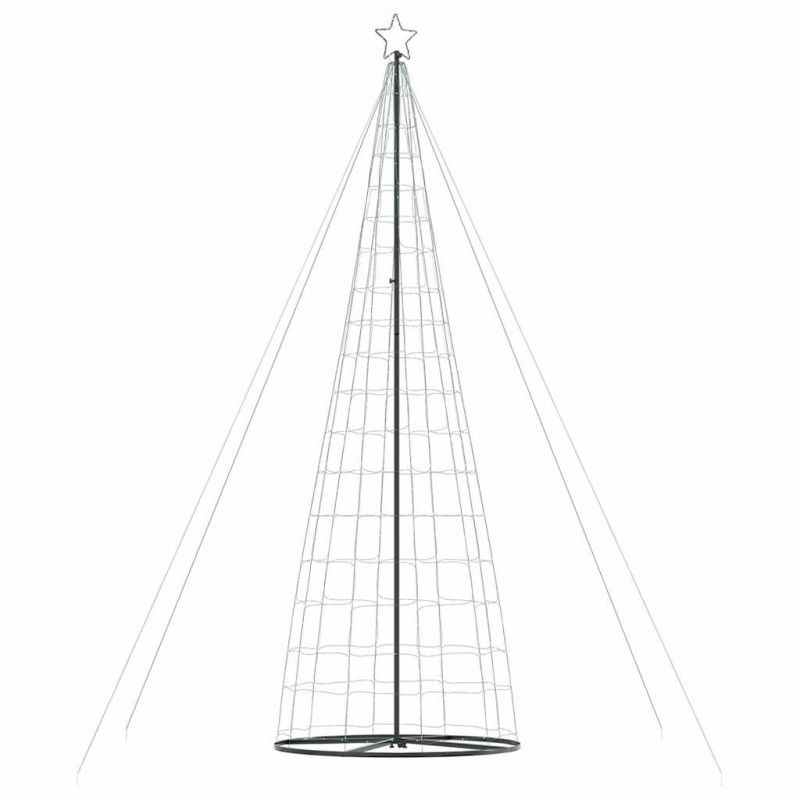 Stożkowa choinka z lampek, 1534 kolorowych LED, 503 cm