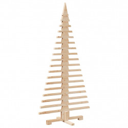 Drewniana choinka do udekorowania, 150 cm, lite drewno sosnowe