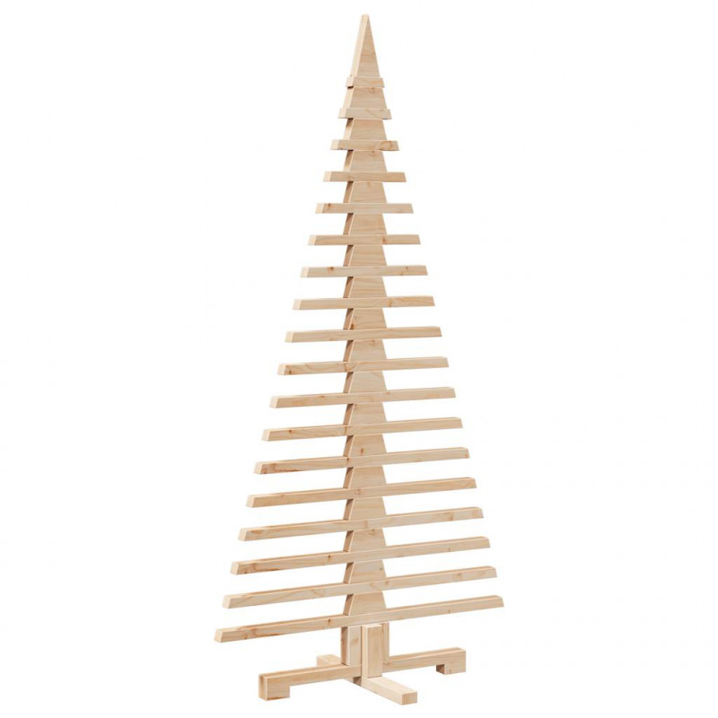 Drewniana choinka do udekorowania, 150 cm, lite drewno sosnowe