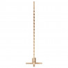 Drewniana choinka do udekorowania, 150 cm, lite drewno sosnowe