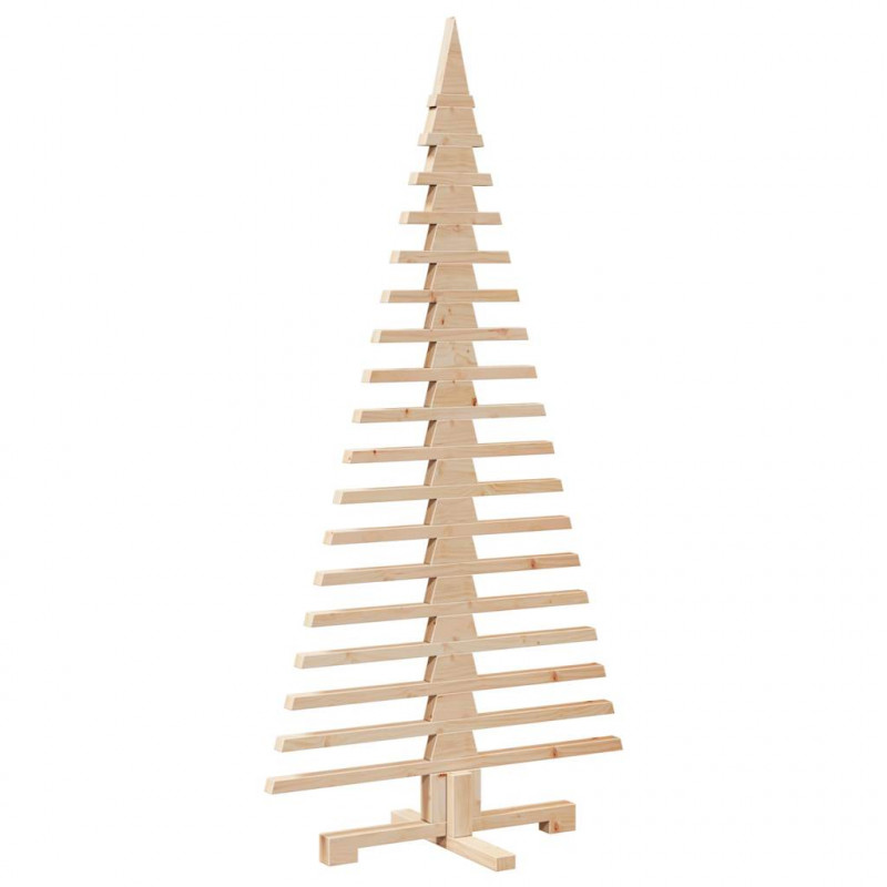 Drewniana choinka do udekorowania, 150 cm, lite drewno sosnowe