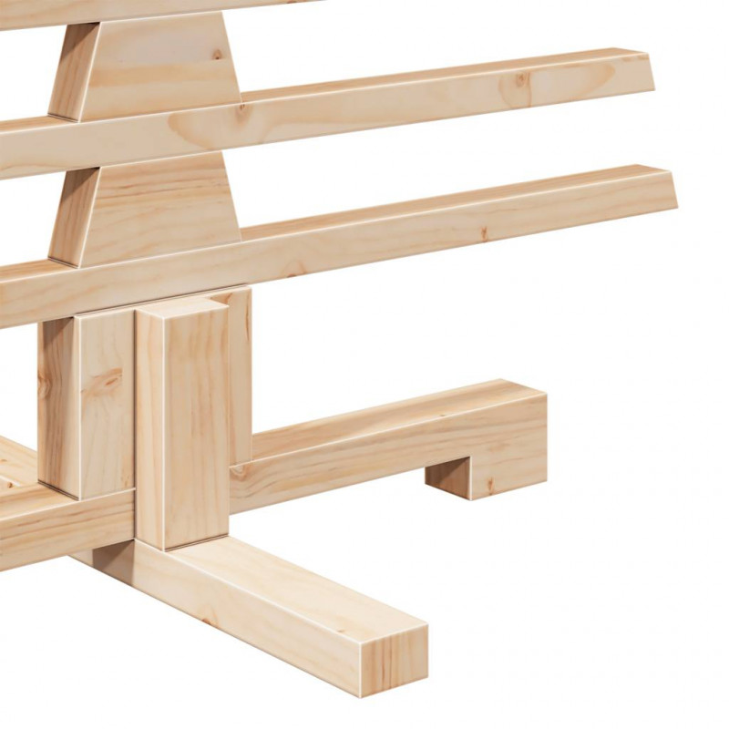 Drewniana choinka do udekorowania, 150 cm, lite drewno sosnowe