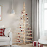 Drewniana choinka do udekorowania, 210 cm, lite drewno sosnowe