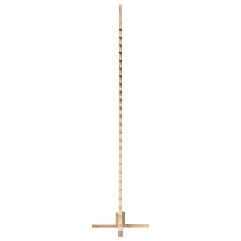 Drewniana choinka do udekorowania, 210 cm, lite drewno sosnowe