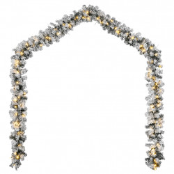 Świąteczna girlanda z lampkami LED, zielona, 20 m, PVC