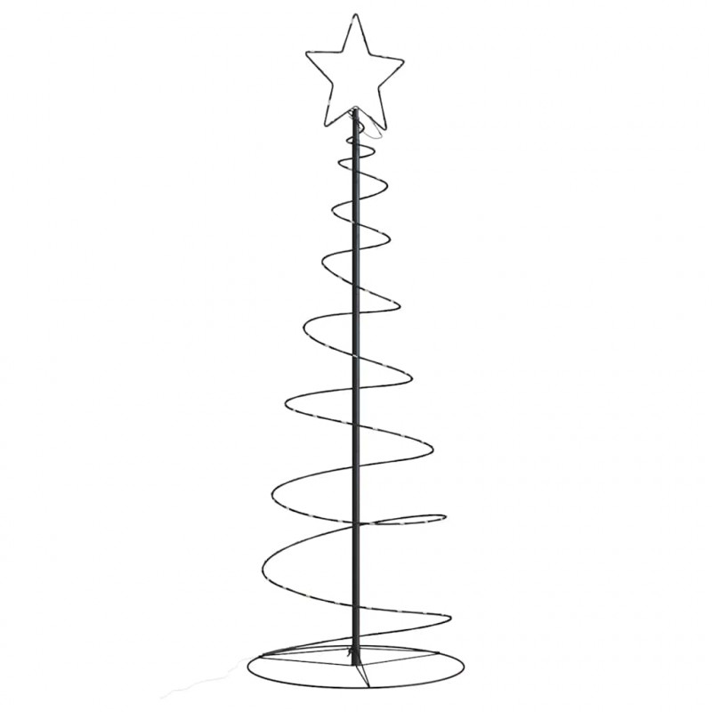 Stożkowa choinka z lampek, 100 ciepłych białych LED, 150 cm