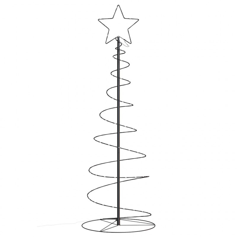 Stożkowa choinka z lampek, 100 ciepłych białych LED, 150 cm