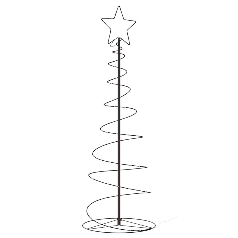 Stożkowa choinka z lampek, 100 ciepłych białych LED, 150 cm