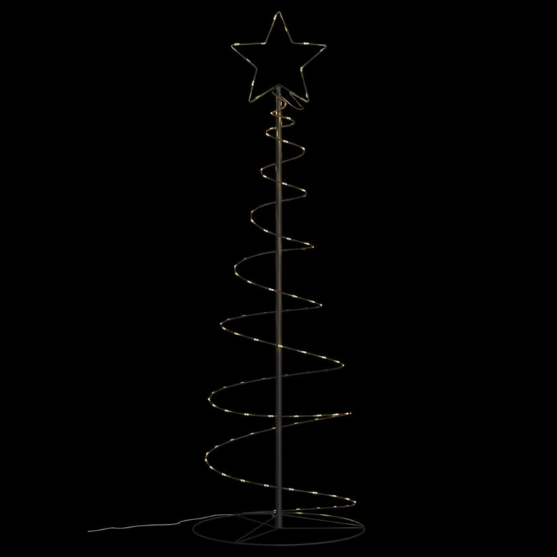 Stożkowa choinka z lampek, 100 ciepłych białych LED, 150 cm
