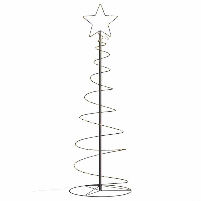 Stożkowa choinka z lampek, 100 ciepłych białych LED, 150 cm