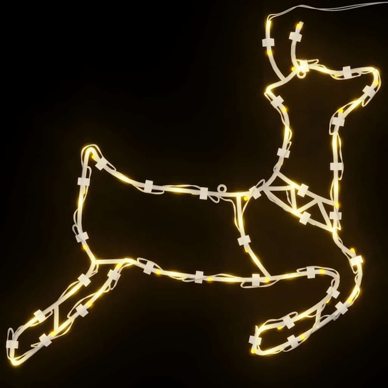 Lampki świąteczne sylwetka renifera, 2 szt., 35 LED