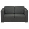 2 osobowa sofa tapicerowana ciemnoszara