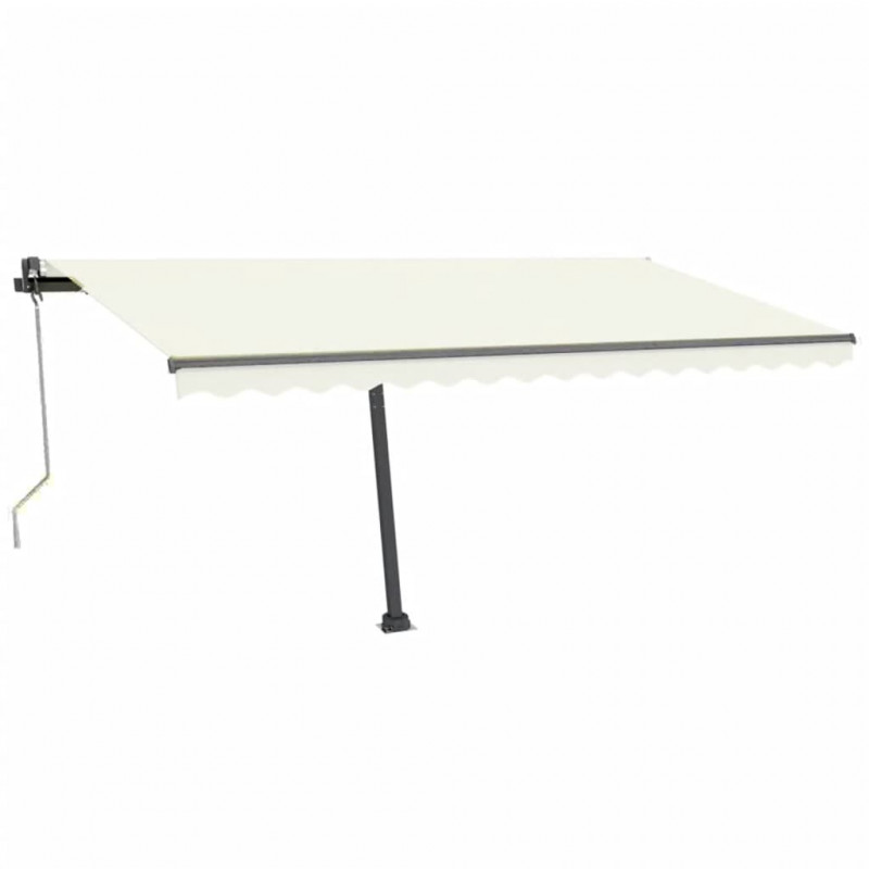 Automatycznie zwijana markiza, LED i czujnik wiatru, 400x300 cm