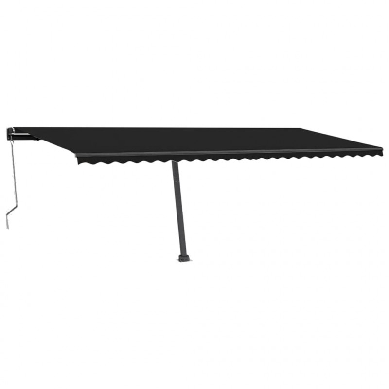 Automatycznie zwijana markiza, LED i czujnik wiatru, 600x300 cm