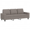 3-osobowa sofa z podnóżkiem, taupe, 180 cm, tkaniną