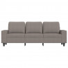 3-osobowa sofa z podnóżkiem, taupe, 180 cm, tkaniną