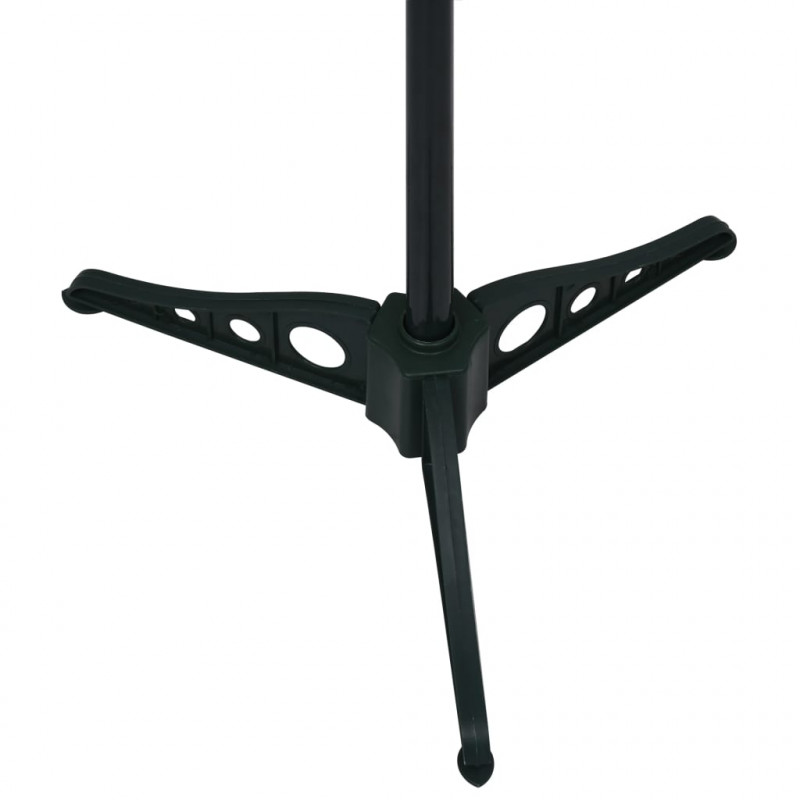 Składana, sztuczna choinka, czarna, 150 cm, PET
