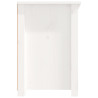 Szafka pod telewizor, biała, 114x35x52 cm, lite drewno sosnowe