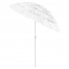 Parasol plażowy w hawajskim stylu, biały, 180 cm