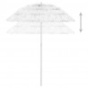 Parasol plażowy w hawajskim stylu, biały, 180 cm