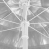 Parasol plażowy w hawajskim stylu, biały, 180 cm