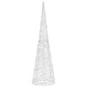 Stożek dekoracyjny, akrylowy, zimne białe LED, 120 cm