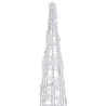 Stożek dekoracyjny, akrylowy, zimne białe LED, 120 cm