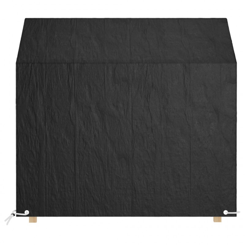 Pokrowce na ławki ogrodowe, 2 szt, 8 oczek, 130x70x70/88 cm, PE