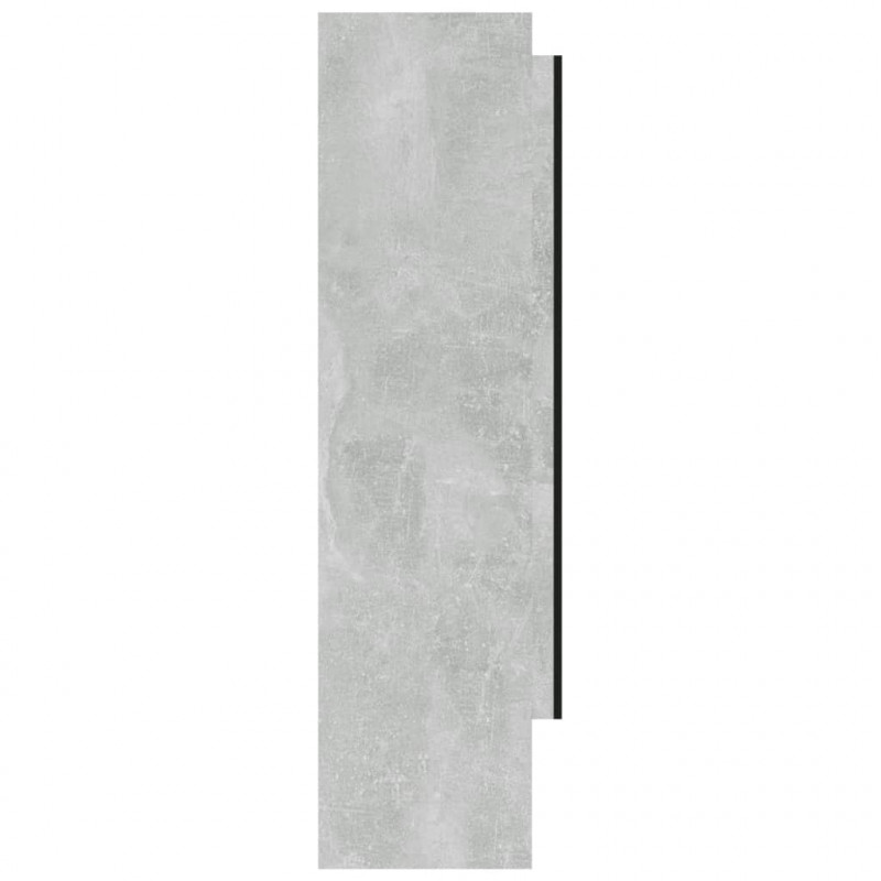 Szafka łazienkowa z lustrem, 80x15x60 cm, MDF, szarość betonu