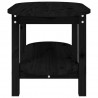 Stolik kawowy, czarny, 80x45x45 cm, lite drewno sosnowe