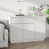 Szafka, biała, 110x34x75 cm, lite drewno sosnowe