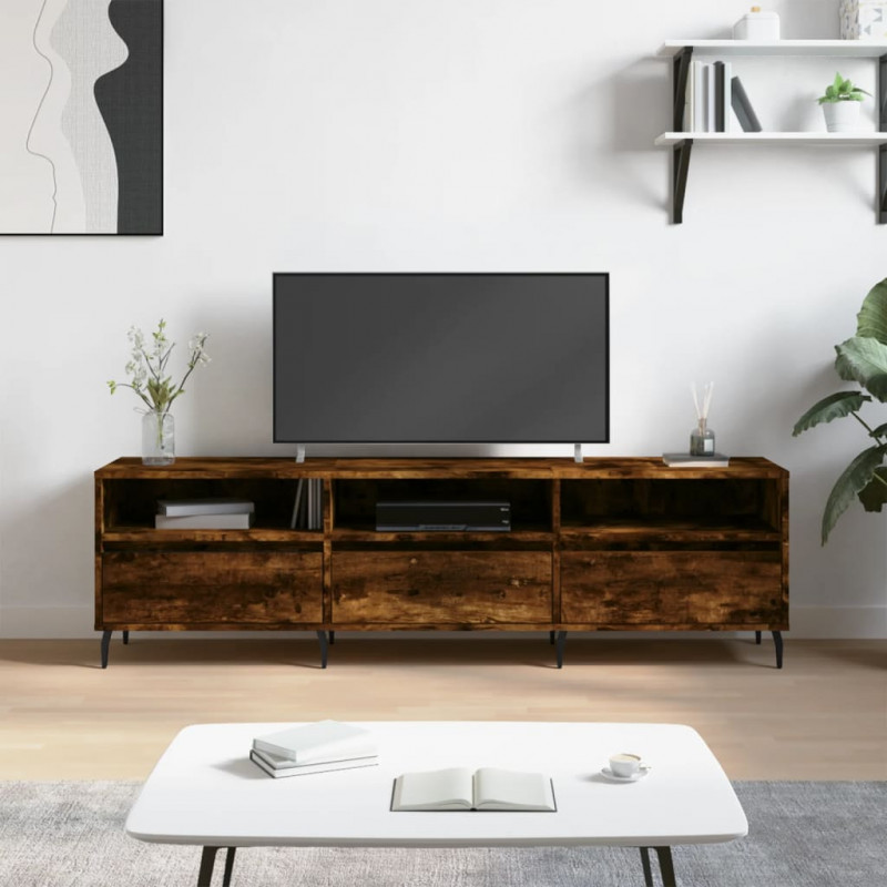 Szafka pod TV, przydymiony dąb, 150x30x44,5 cm