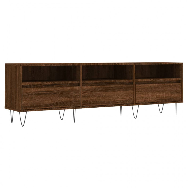 Szafka pod TV, brązowy dąb, 150x30x44,5 cm
