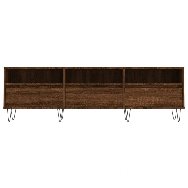 Szafka pod TV, brązowy dąb, 150x30x44,5 cm