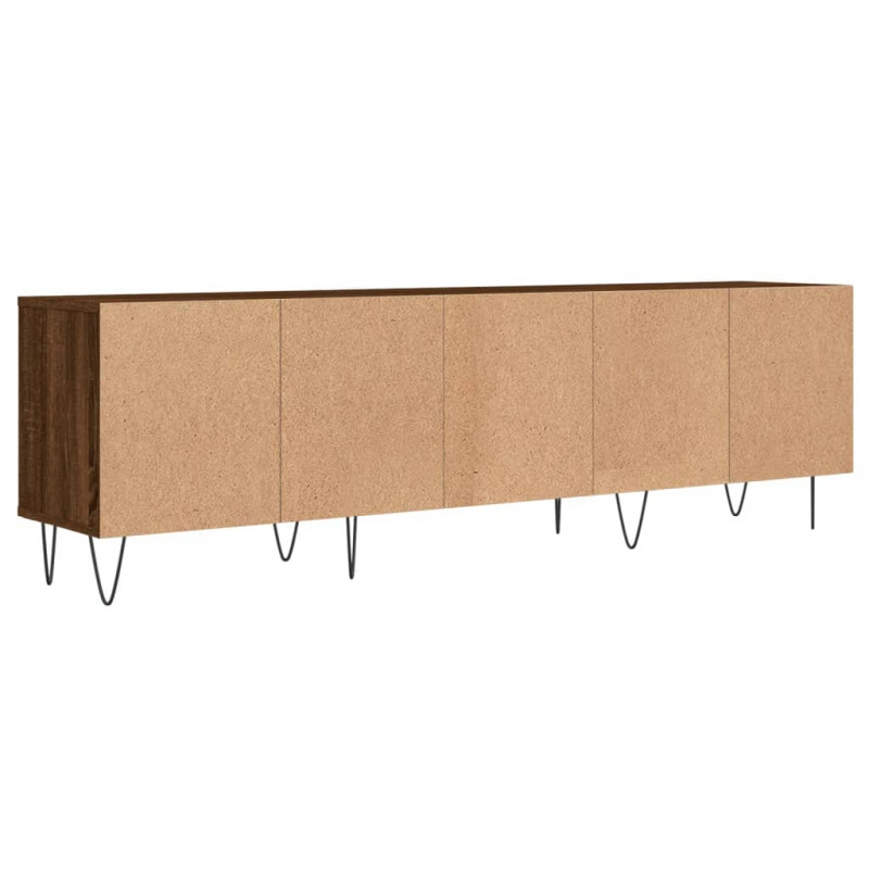 Szafka pod TV, brązowy dąb, 150x30x44,5 cm