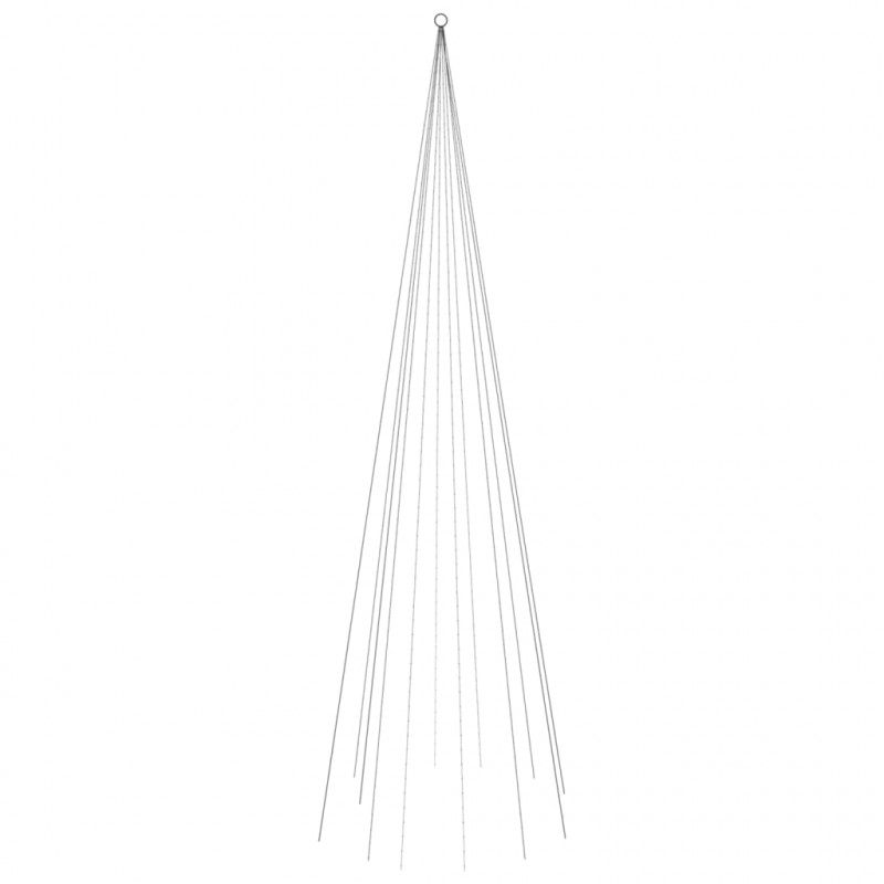 Choinka do montażu na maszcie, 732 ciepłych białych LED, 500 cm