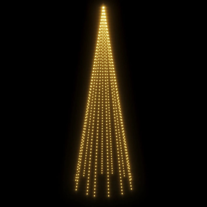 Choinka do montażu na maszcie, 732 ciepłych białych LED, 500 cm