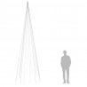 Choinka do montażu na maszcie, 732 ciepłych białych LED, 500 cm