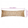 Siatka maskująca z torbą do przechowywania, 2x7 m, beżowa