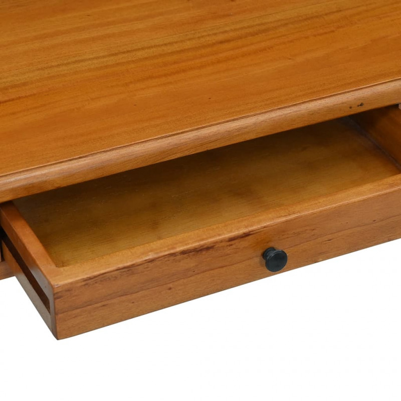 Stolik typu konsola, 110x30x75 cm, lite drewno mahoniowe