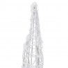 Stożek dekoracyjny, akrylowy, niebieski, LED, 60 cm