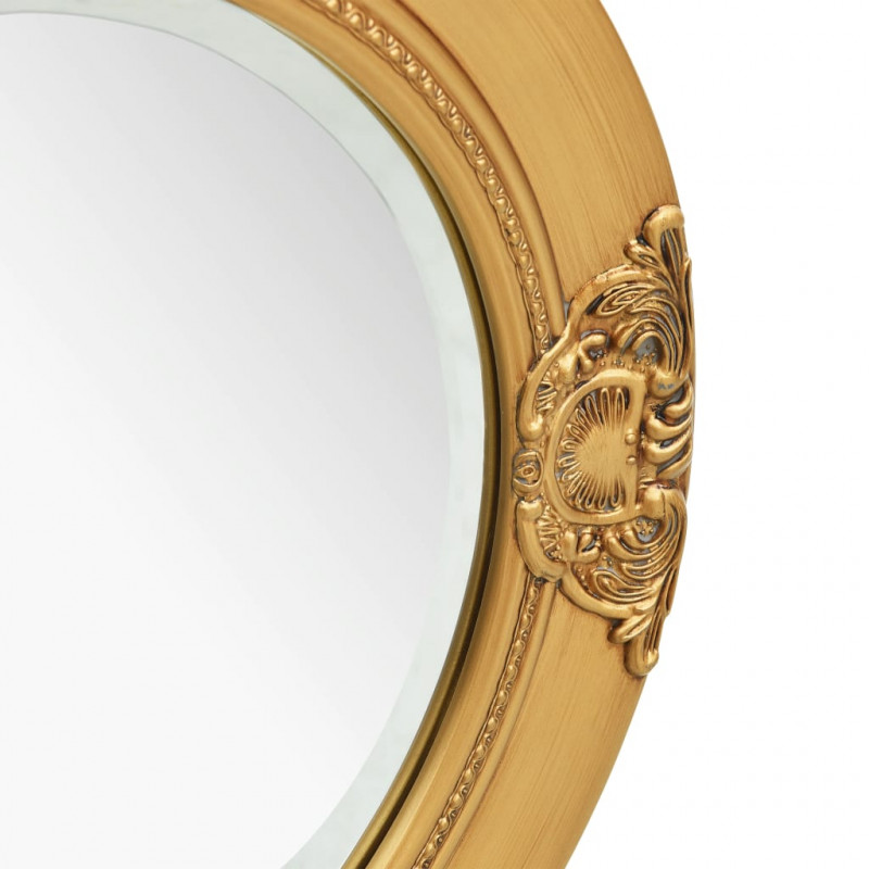 Lustro ścienne w stylu barokowym, 50 cm, złote
