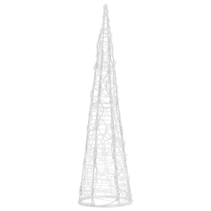 Stożek dekoracyjny, akrylowy, kolorowy, LED, 60 cm