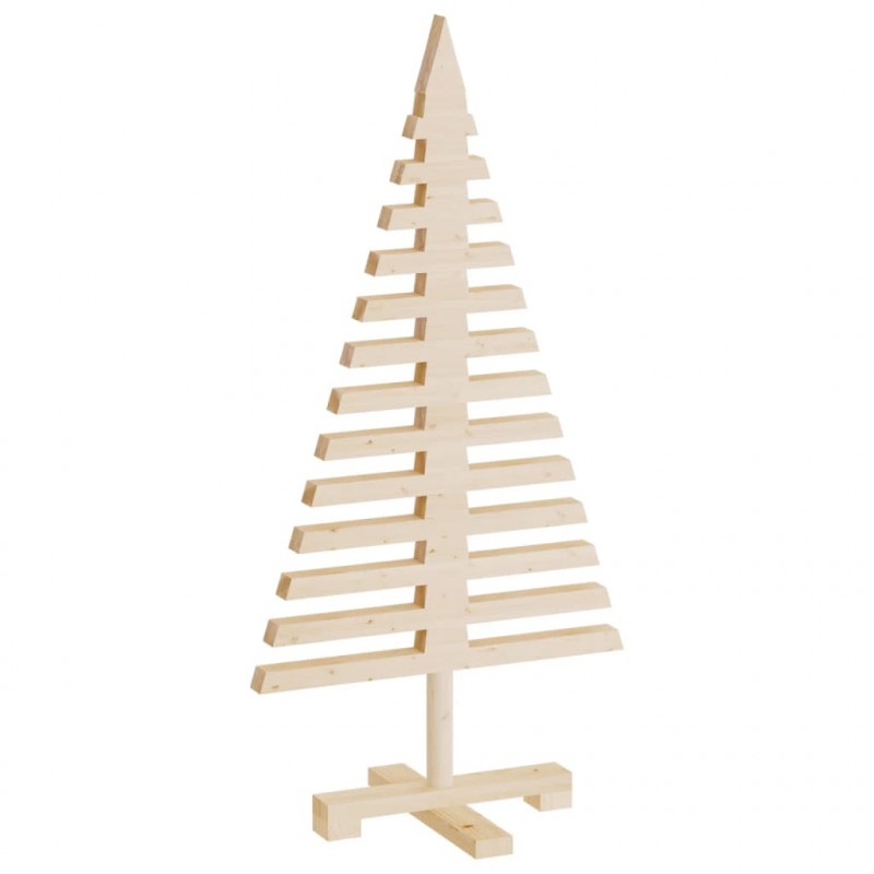 Drewniana choinka do udekorowania, 90 cm, lite drewno sosnowe