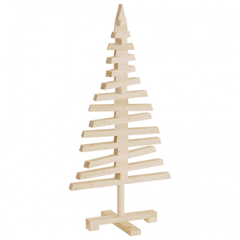 Drewniana choinka do udekorowania, 90 cm, lite drewno sosnowe