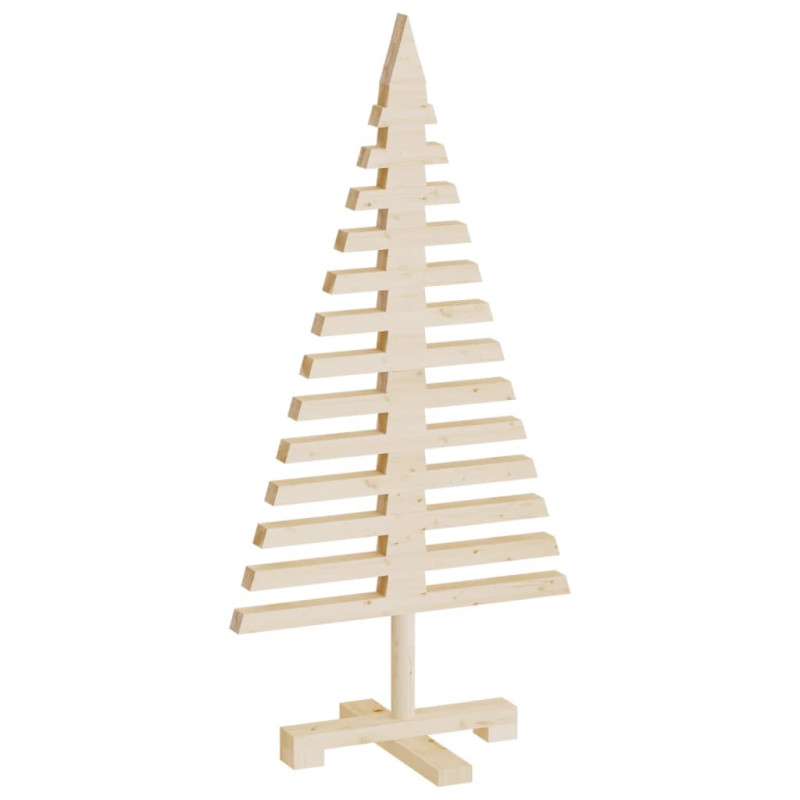 Drewniana choinka do udekorowania, 90 cm, lite drewno sosnowe