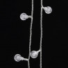 Lampki świąteczne, 20 m, 200 diod LED, ciepła biel, 8 funkcji